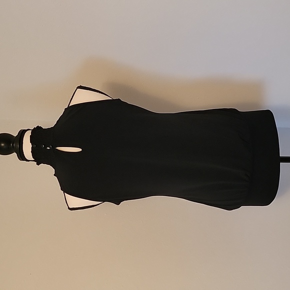 Black Ruffle Top - Picture 3 of 4